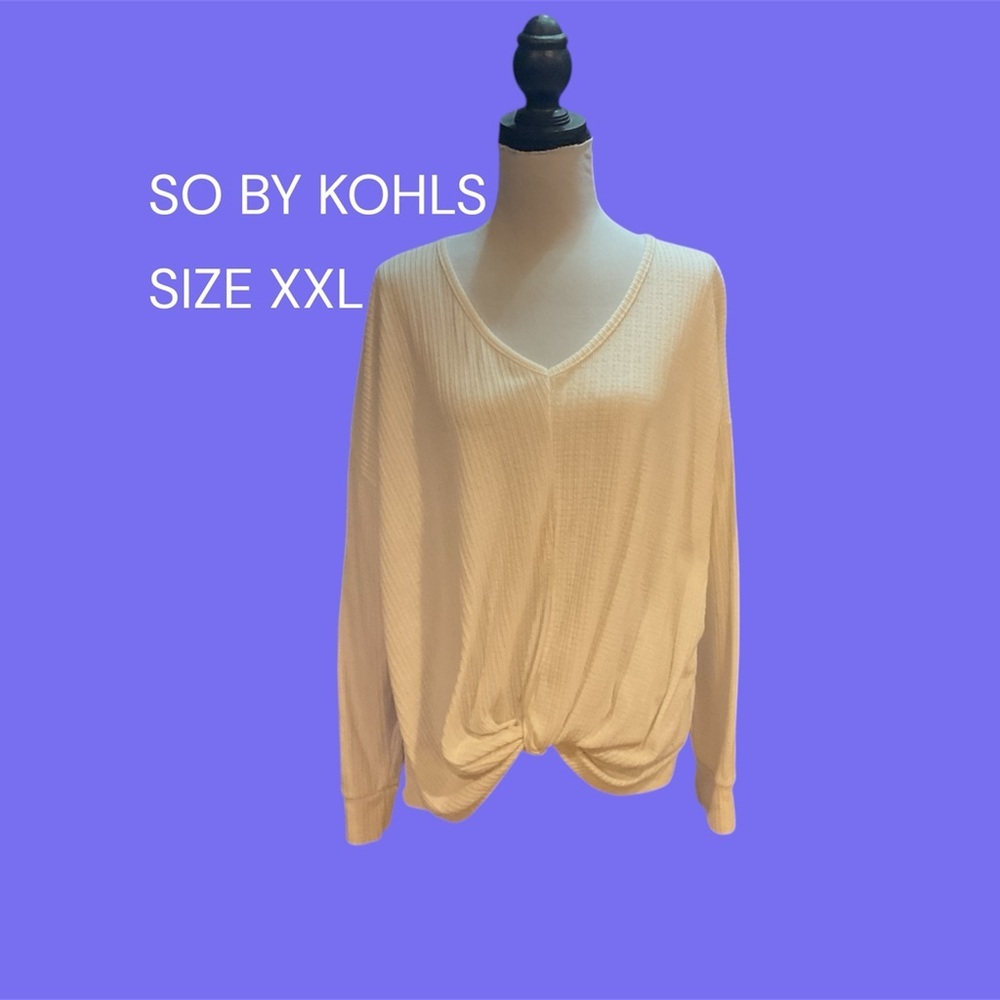 SO BY KOHLS LIGHTWEIGHT PULLOVER SWEATER SIZE XXL VERY GENTLY WORN